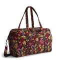 Vera Bradley Women's Premium Cotton Miramar Weekender Travel Bag, Midnight Garden Paisley, One Size