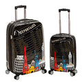 Rockland Departure Hardside 2 Piece Spinner Wheel Luggage, (20"/28"), Departure