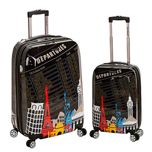 Rockland Departure Hardside 2 Piece Spinner Wheel Luggage, (20"/28"), Departure