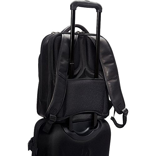 Kenneth Cole REACTION Colombian Leather 16" Manhattan Slim Laptop Travel Backpack, Brown