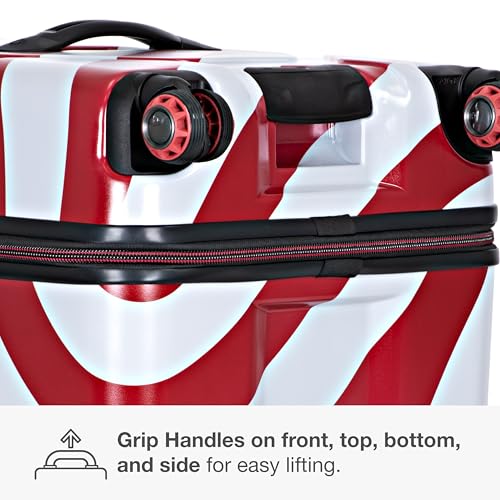 Traveler's Choice Maxporter II Polycarbonate Hardside Trunk with Spinner Wheels, American Flag, 31-Inch Large Trunk