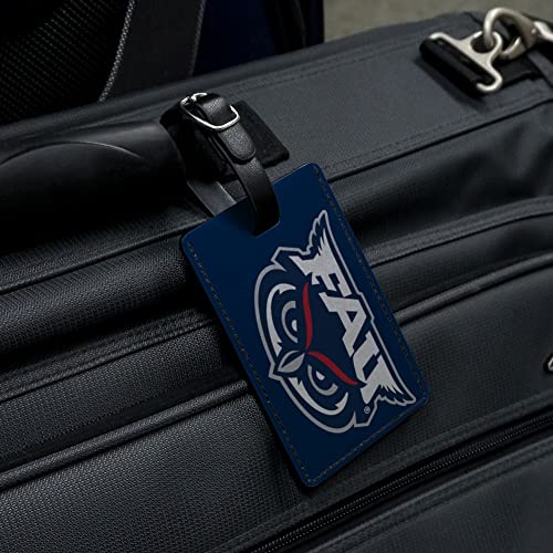 Florida Atlantic University Primary Rectangle Leather Luggage Card ID Tag