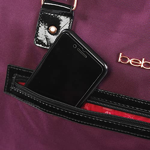 BEBE Women's Rolling Duffel, Dark Purple