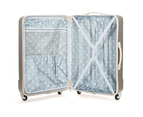 Rockland Santa Fe Hardside Spinner Wheel Luggage Set, Bronze, 3-Piece Set (20/24/28)