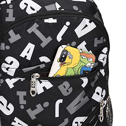 Meetbelify 3pcs Kids Rolling Backpacks Luggage Six Wheels Trolley School Bags ... (Gray)