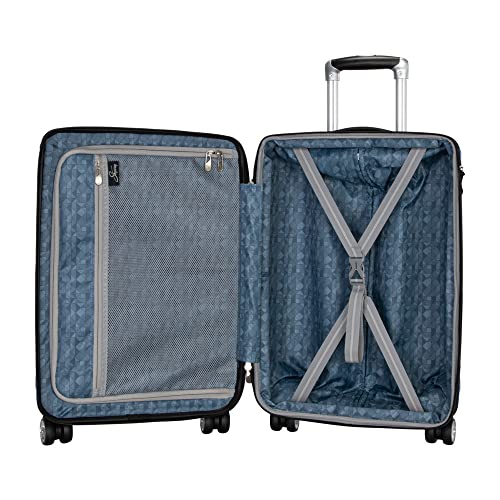 SKYWAY Skyway Nimbus 4.0 Hardside Spinner Luggage (Shiny Silver, Carry-On 20-Inch) (49M-20)