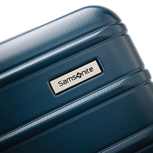 Samsonite Omni 2 Global Carry-On Spinner Luggage - Compact Size For International Travel - Airline-Approved - Features Expandable Polycarbonate Shell, 360° Wheels, USB Power Hub - Nova Teal