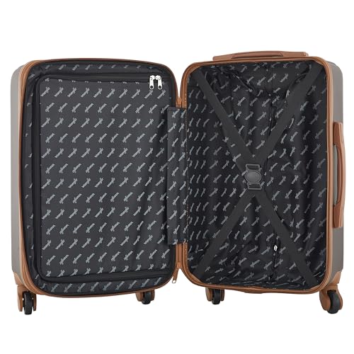 Wrangler 22" and 18" Heartland 2-Piece Carry-On Luggage Set, Chocolate