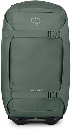 Osprey Sojourn 28"/80L Wheeled Travel Backpack with Harness, Koseret Green