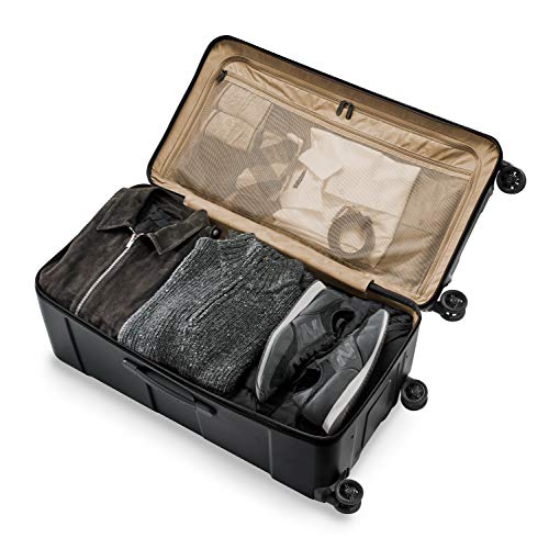 Briggs & Riley 32" Extra Large Trunk Spinner - Checked Luggage for Travel, Suitcases with Wheels, Hardside Rolling Bag for Men & Women, Self-Repairing Zipper - Torq Collection, Stealth Black