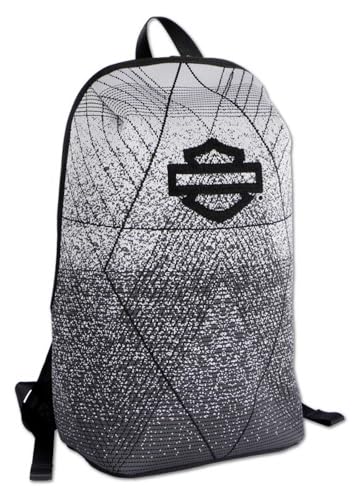 Harley-Davidson Bar & Shield Logo Fly-Weave Lightweight Backpack, Gray/Black