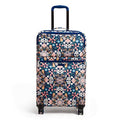 Vera Bradley Women's Softside Rolling Suitcase Luggage, Enchanted Mandala Blue, 27" Check In