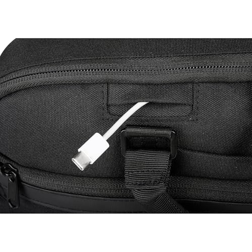Kenneth Cole Recycled Polyester Slim 16" Laptop Business Briefcase, Black
