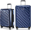 Ricardo Melrose Hardside 2-Piece Set (20" and 25") with FREE Travel Kit (Prussian Blue)