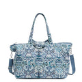 Cotton Overnight Travel Tote Travel Bag, Enchantment Blue