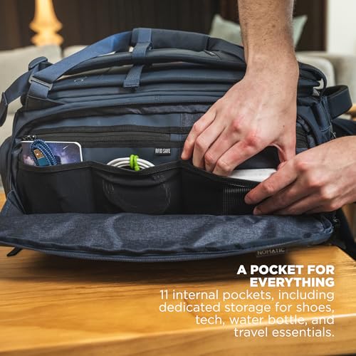 NOMATIC 30L Travel Bag- Convertible Duffel/Backpack, Carry-on Size for Airplane Travel, Everyday Use Laptop Bag, TSA Compliant Olive Backpack