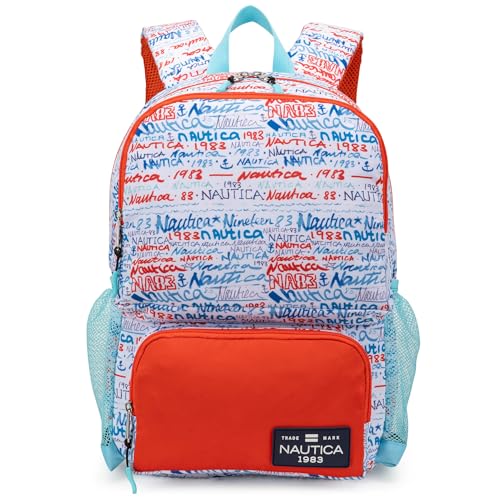 Nautica Backpack for Kids | Kindergarten, Elementary Children Backpack | 16" Tall | Graffiti