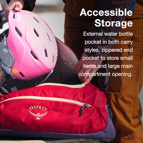 Osprey Daylite 60L Duffel Backpack - Convertible Everyday Duffel Bag for Gym, Commute, and Travel, Tumbleweed Yellow/Tunnel Vision