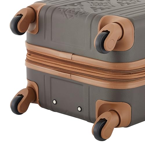 Wrangler 22" and 18" Heartland 2-Piece Carry-On Luggage Set, Chocolate