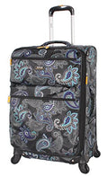 LUCAS Designer Luggage Collection - Expandable 24 Inch Softside Bag - Durable Mid-sized Ultra Lightweight Checked Suitcase with 4-Rolling Spinner Wheels (Diva)
