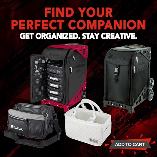 ZÜCA Artist Belt Bag – Professional Makeup Organizer for Men & Women's Waist Belt Bag or Adjustable Strap Crossbody Fanny Packs with 3 Zippered Compartments - Cosmetic Storage, 8.5"x13"x9"