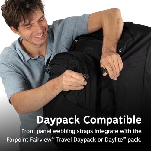 Osprey Farpoint Fairview 65L Wheeled Travel Pack - Rolling Backpack Travel Bag - Luggage with Wheels, Antique Blue