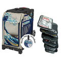 ZUCA Great Wave Sport Insert Bag with Black Frame (Non-Flashing Wheels), and Special Set of 5 Packing Pouches + Toiletry Bag Bundle