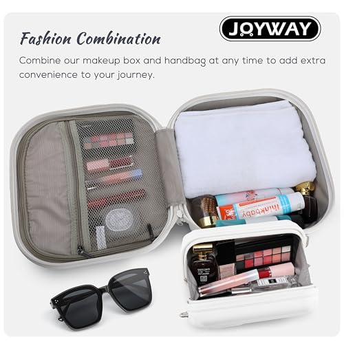 Joyway Carry on Luggage Airline Approved with Spinner Wheels, Hardside 20 Inch Carry-on Suitcases with TSA Lock(2 piece, White)