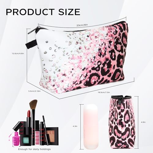 Small Makeup Bag for Travel, Mini Makeup Pouch, Cute Cosmetic Bag for Women, Toiletry Bags, Make Up Brush Skincare Organizer, Pouches for Travel Accessories