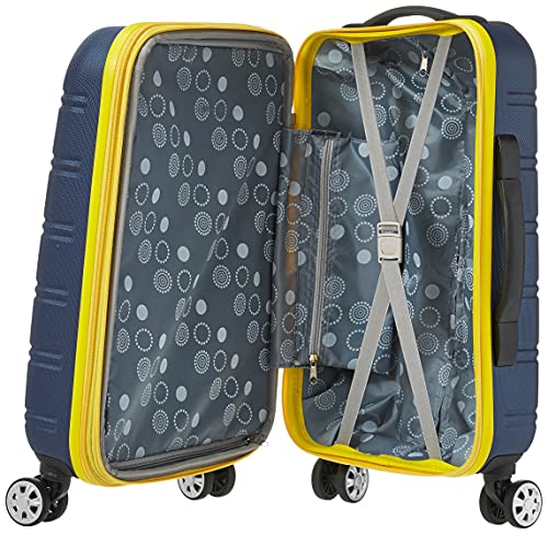 Rockland Melbourne Hardside Expandable Spinner Wheel Luggage, Carry-On 20", Navy