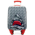 Nautica Kids 18" Hardside Carry-on Suitcase with Spinner Wheels, Shark Attack