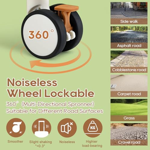 Joyway Carry On Luggage, 24 IN Expandable Suitcase with Smart Cup Holder, Hardside Checked with TSA Lock Spinner Double Wheels, White