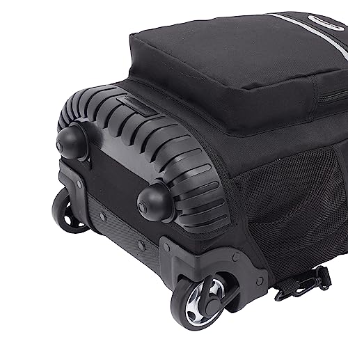 Travelers Club 18" Rolling Backpack with Shoulder Straps, Black