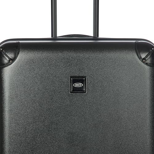 Bric's Amalfi Lightweight Hard Shell Suitcase – Expandable Checked Luggage with Water-Repellent Zip, Smooth 360° Wheels & TSA Lock - 30 Inch, Black