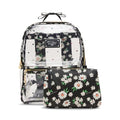 Betsey Johnson Daisy Clear Backpack with Pouch