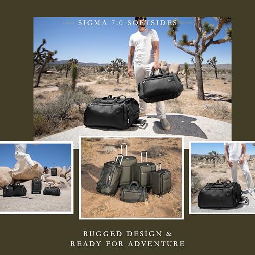 Skyway Luggage Sigma 7.0 Softside Rolling Duffel Bag Extra Large Wheeled Travel Duffle with Telescoping Handle & Side Pockets, Ideal for Long Trips, Men and Women