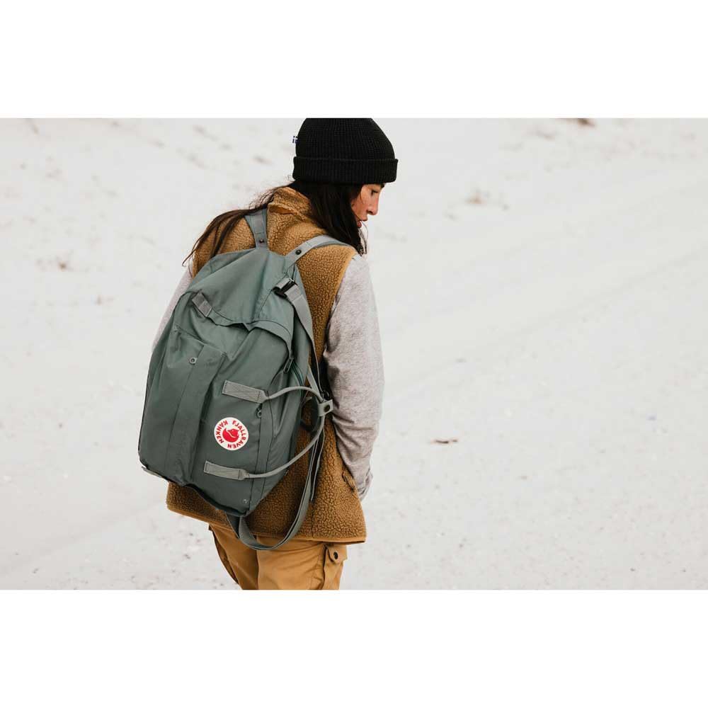 Fjallraven Kanken Weekender Bag, Large Travel Tote and Duffel for Overnight and Everyday Carry, Frost Green