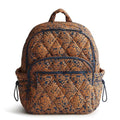 Vera Bradley Women's Featherweight Bancroft Backpack, Lotus Montage Roasted Pecan, One Size