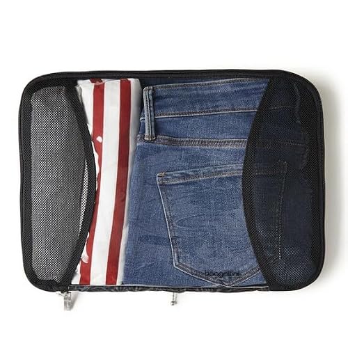 Baggallini Compression Cube 3-piece set - Lightweight Compression Packing Cubes for Travel