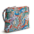 Vera Bradley Women's Premium Cotton Original Hipster Crossbody, Flowers + Feathers, One Size