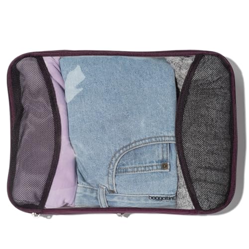 Baggallini Compression Cube 3-piece set - Lightweight Compression Packing Cubes for Travel