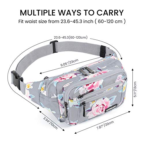 CXWMZY Fanny Packs For Women & Men Waist Pack Hip Bum Bag with Multi-Pockets Large Capacity Waterproof , for Disney Traveling Casual Cycling Running Hiking