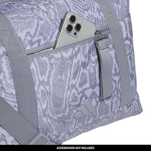 adidas All Me Tote Bag – Everyday Carryall with Crossbody Strap, Reptile Halo Silver-Grey/Grey, OSFA