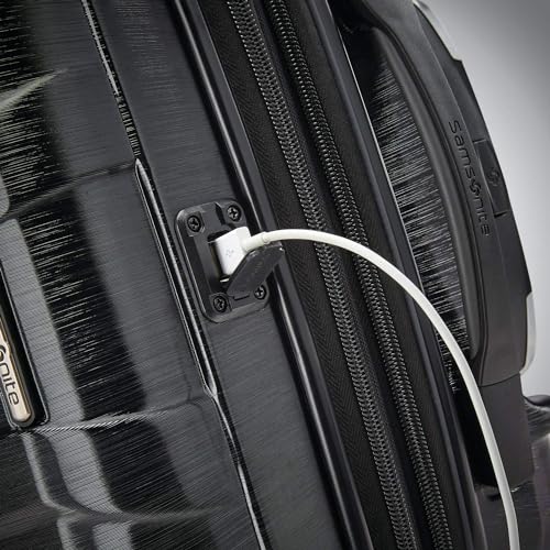 Samsonite Centric 2 Hardside Expandable Luggage with Spinner Wheels, Black, Carry-On 20-Inch