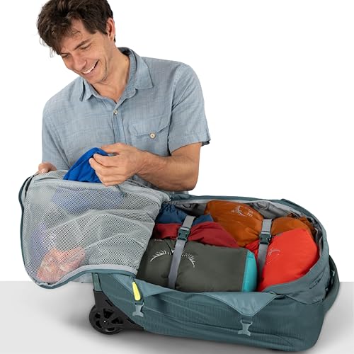 Osprey Farpoint Fairview 36L Wheeled Travel Pack - Carry On Luggage with Wheels - Rolling Backpack Travel Bag, Black