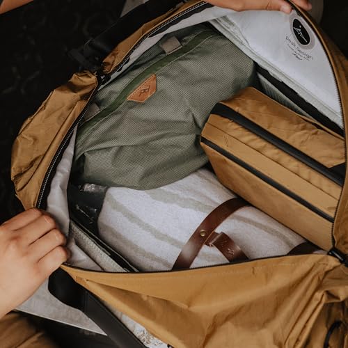 Peak Design Travel Duffel 50L, Black, Extra-Wide Single Zip Access, Weatherproof Shell, 4 External Pockets, Fits Packing Cubes & Camera Cubes, Ideal for Weekend Trips, Versatile Duffel Bag for Travel