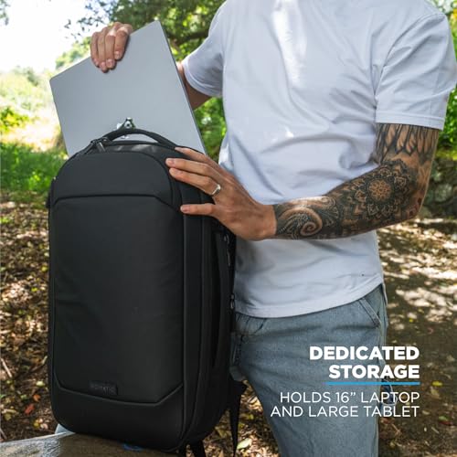 NOMATIC Navigator RS Pack 15L: 15L Premium Backpack w/ 6L Built-In Expansion - Water Resistant Anti Theft Backpack - Laptop Bag - Computer Backpack - Expandable Black Backpack