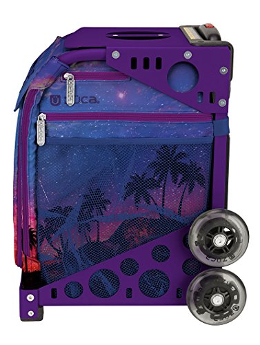 ZUCA "Island Life Sport Insert Bag, Purple Frame with Flashing Wheels