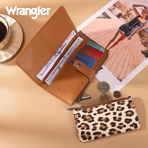 Wrangler Brown Laptop Bag and RFID Blocking Wallets Set for Women
