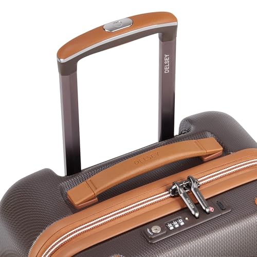 DELSEY PARIS Chatelet Air 2.0 Hardside Luggage with Spinner Wheels, Chocolate Brown, 2 Piece Set, (20/28)